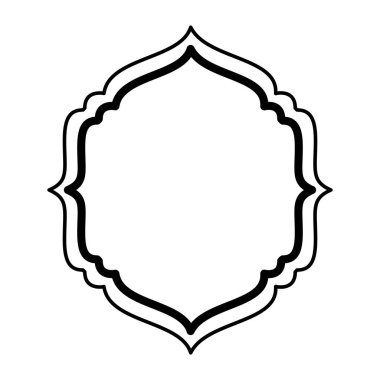 zarif çerçeve izole simgesi