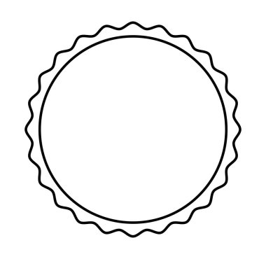 Daire mühür damgası simgesi