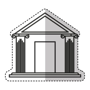 Mahkeme Binası izole simgesi