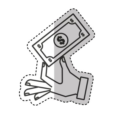 Bill Doları izole simgesi