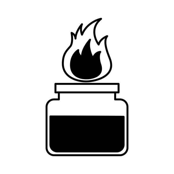 Laboratorio quemar icono aislado — Archivo Imágenes Vectoriales