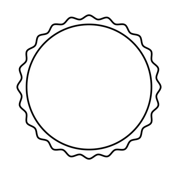Sello círculo sello icono — Vector de stock