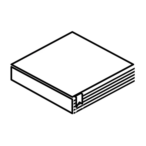 Μεμονωμένο εικονίδιο κειμένου βιβλίο βιβλιοθήκης — Διανυσματικό Αρχείο