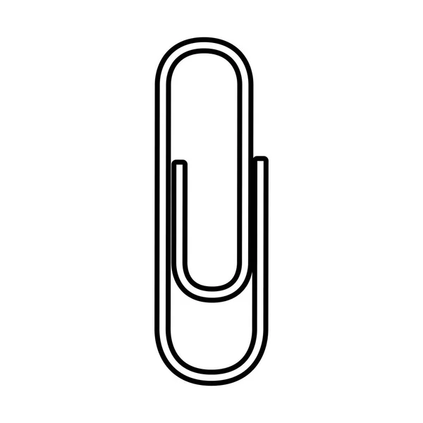 Paper clip isolated icon — Stock Vector
