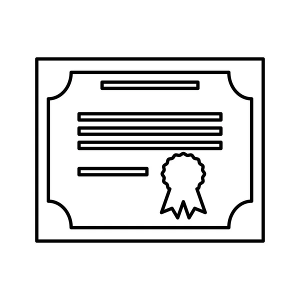 Diploma ícone documento isolado —  Vetores de Stock