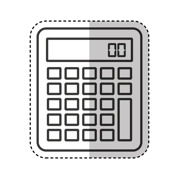 Calculadora matemática ícone isolado —  Vetores de Stock