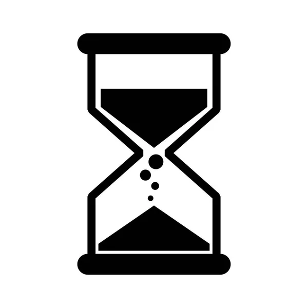 Reloj de arena tiempo aislado icono — Vector de stock