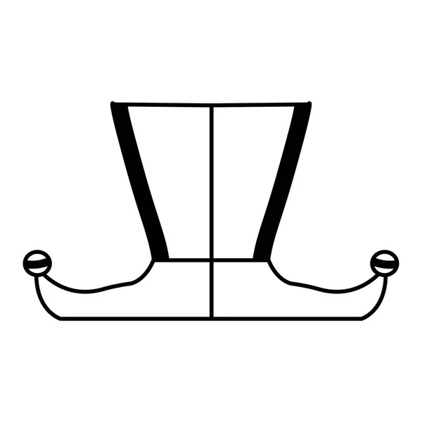 Pieds arlequin icône isolée — Image vectorielle