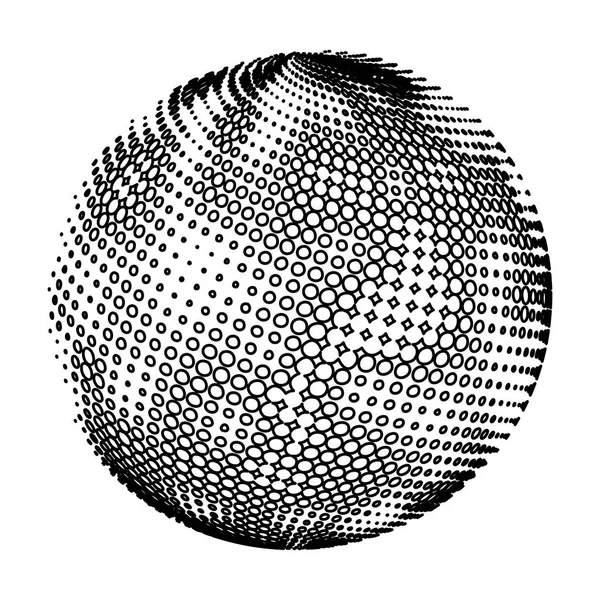 Сферична планета ізольована іконка — стоковий вектор