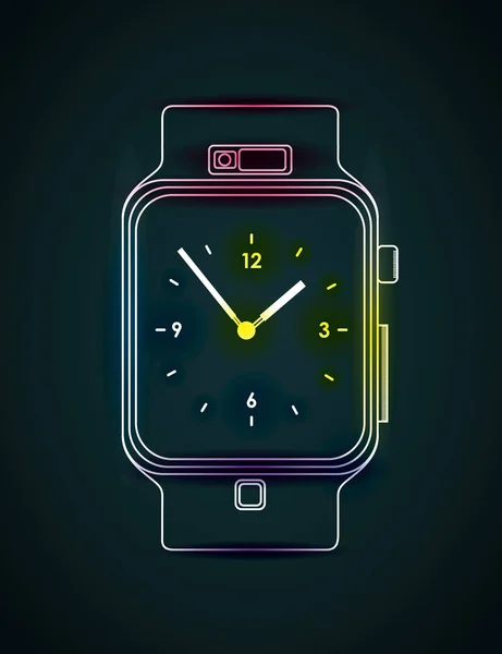 Watch ikon kép — Stock Vector