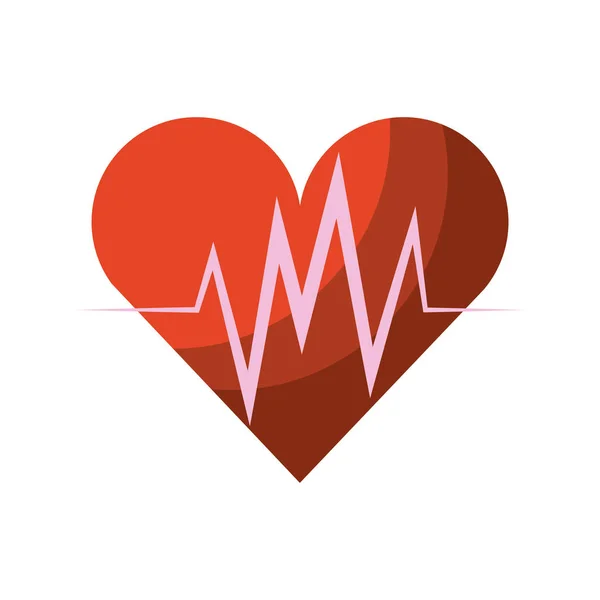 Ícone de coração cardio —  Vetores de Stock