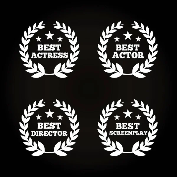 Acteurs awards ontwerp — Stockvector