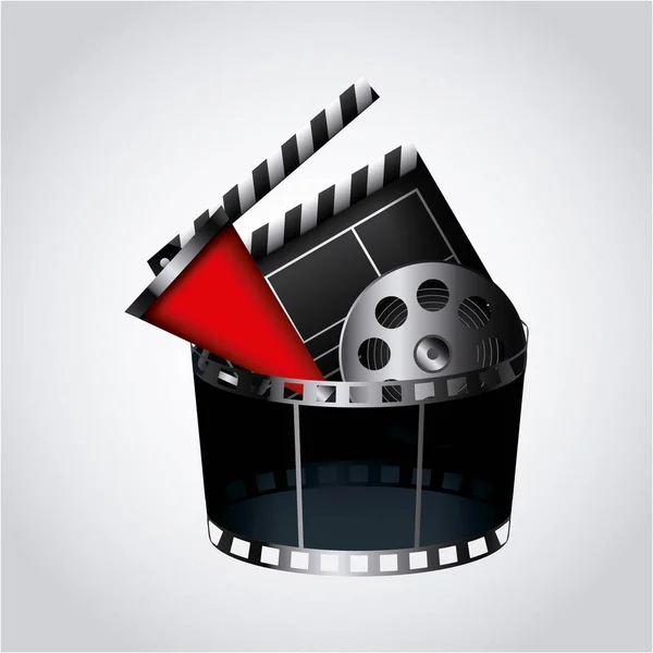 Cinema entertainment design — Stock vektor