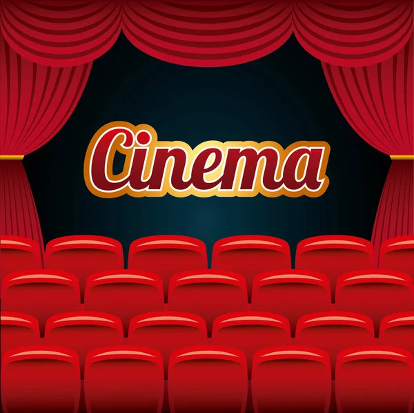 Cinema entertainment design — Stock vektor