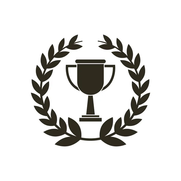 Trofeo taza icono — Vector de stock