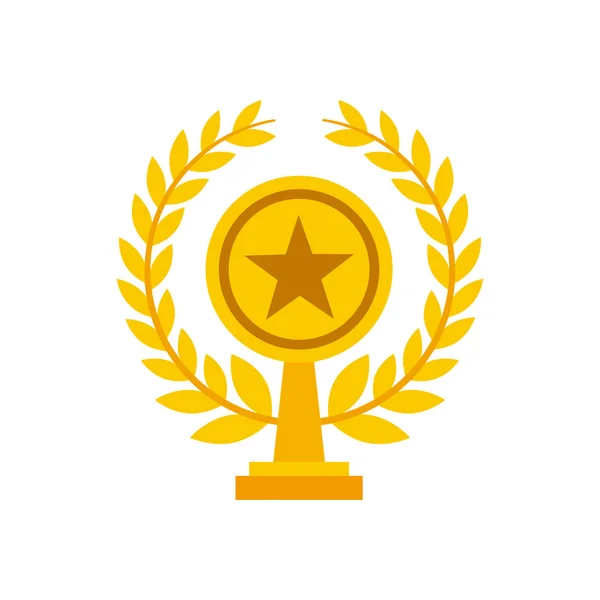 Csillag alakú Trophy — Stock Vector