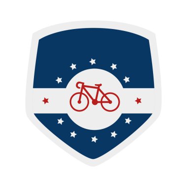 Bisiklet spor amblemi simgesi