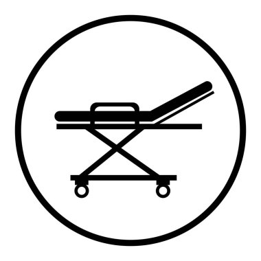 Sedye tıbbi izole simgesi