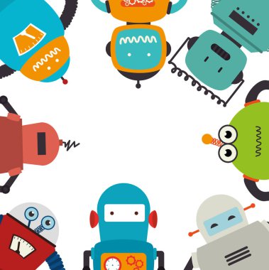 Elektronik robotlar kart simgesi