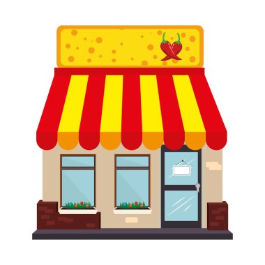 Dış mağaza bina simgesini