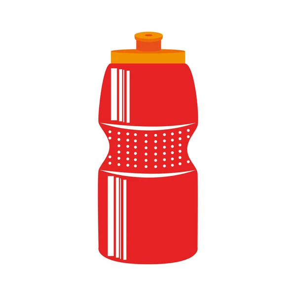 Botella agua gimnasio icono — Vector de stock