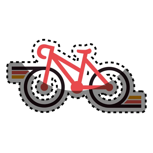 Значок эмблемы велосипедного спорта — стоковый вектор