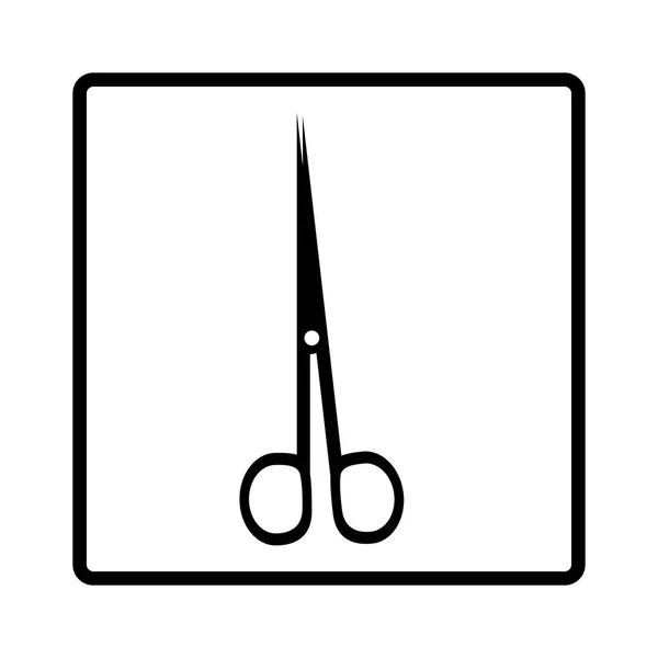 Sccisors poranění izolované ikona — Stockový vektor