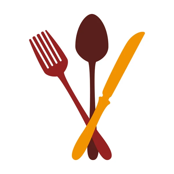 Set cutlery tools icons — Stock Vector