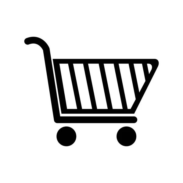 Cart shopping kommersiella ikonen — Stock vektor