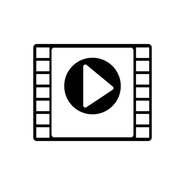 Izolované ikonu páskové filmu — Stockový vektor