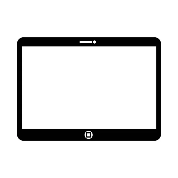 Tablet device isolated icon — Stock Vector