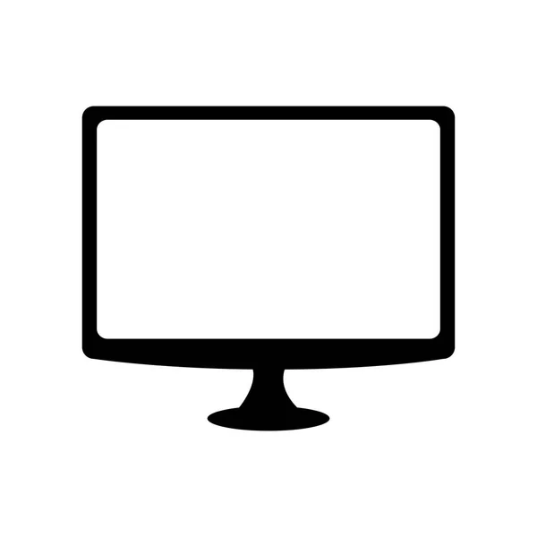 Monitor ícone de computador desktop — Vetor de Stock