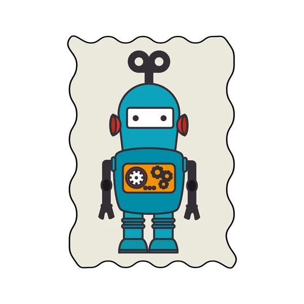 Ikona karty elektronicznej robota — Wektor stockowy