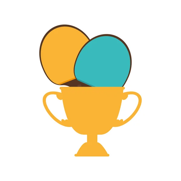 Trophy ping pong award — Stock Vector