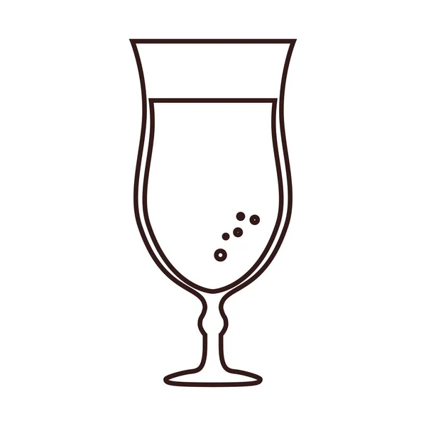 Beker drinken geïsoleerde pictogram — Stockvector