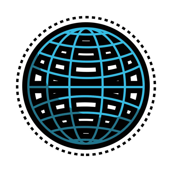 Planeta esfera ícone isolado —  Vetores de Stock