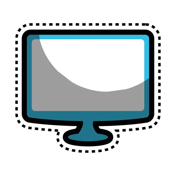 Ikonę monitora komputera stacjonarnego — Wektor stockowy