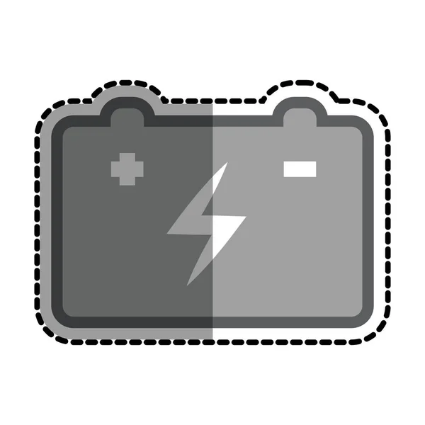 Car battery isolated icon — Stock Vector