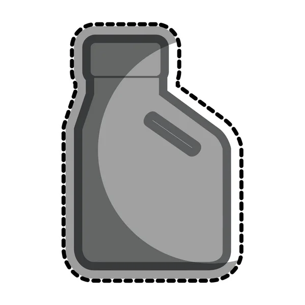 Combustible galón aislado icono — Vector de stock