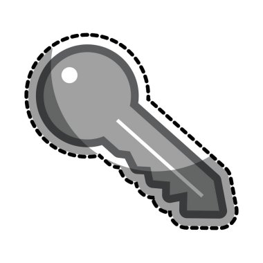 güvenlik anahtar izole simgesi