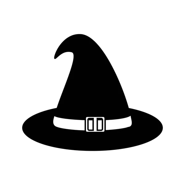Witch hat halloween kort — Stock vektor