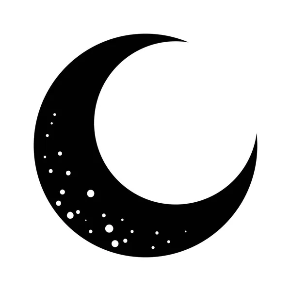 Moon halloween kortsymbol — Stock vektor