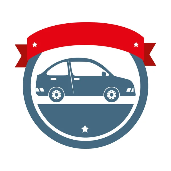 Coche sedán vehicle icon — Vector de stock