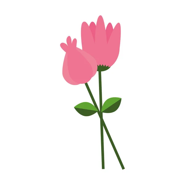 Söt trädgård blomma ikon — Stock vektor