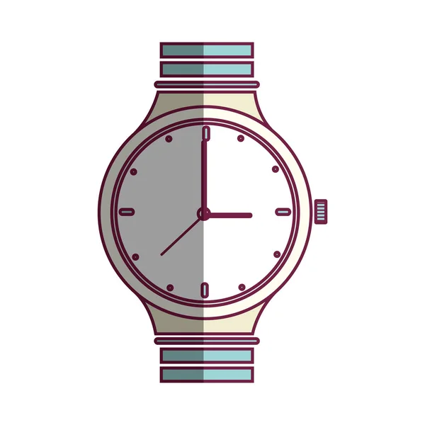 Reloj de mano icono aislado — Vector de stock