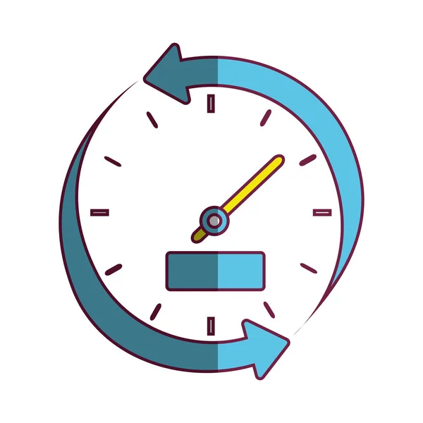 Time clock watch icon — Stock Vector