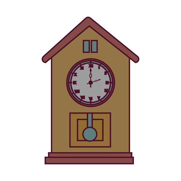 Antique watch time isolated icon — Stock Vector