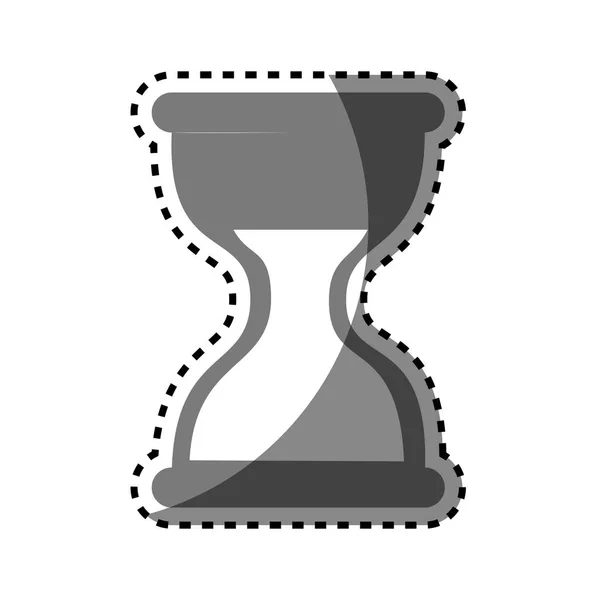 Zandloper geïsoleerde tijdpictogram — Stockvector
