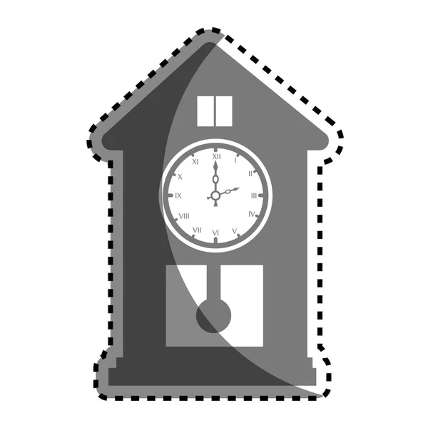 Relógio antigo ícone isolado tempo —  Vetores de Stock