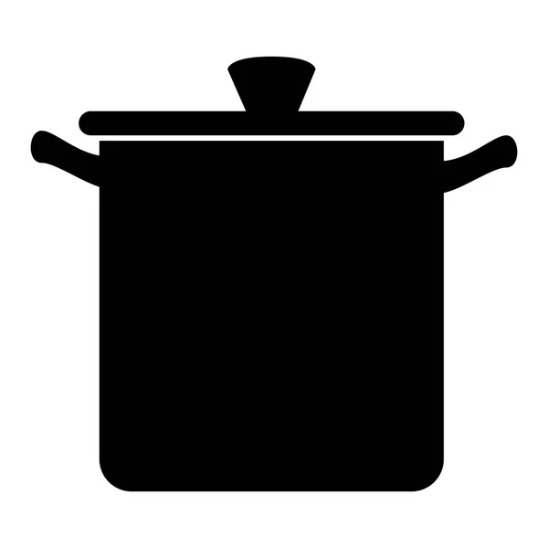 Kitchen pot utensil icon — Stock Vector